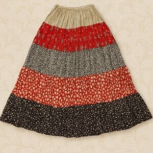 Baron Private Stock Boho Tiered Maxi Skirt | OSFM | Made in USA